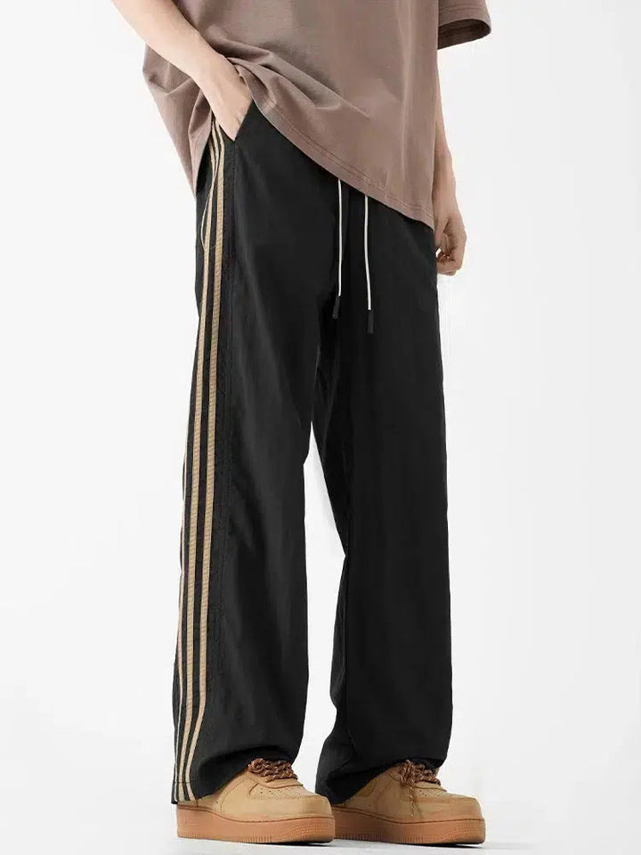 Side Stripe Drawstring Track Pants