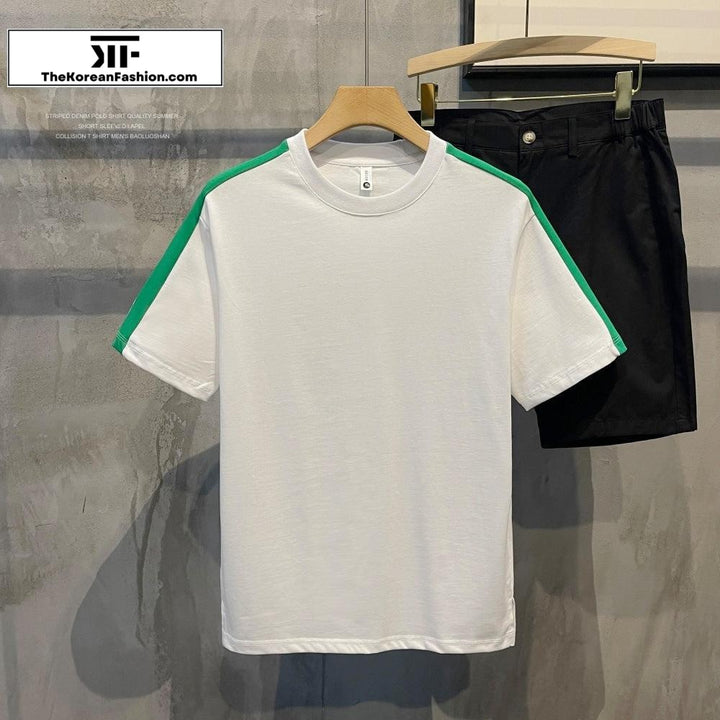 Side Stripe Short-sleeve T-shirt