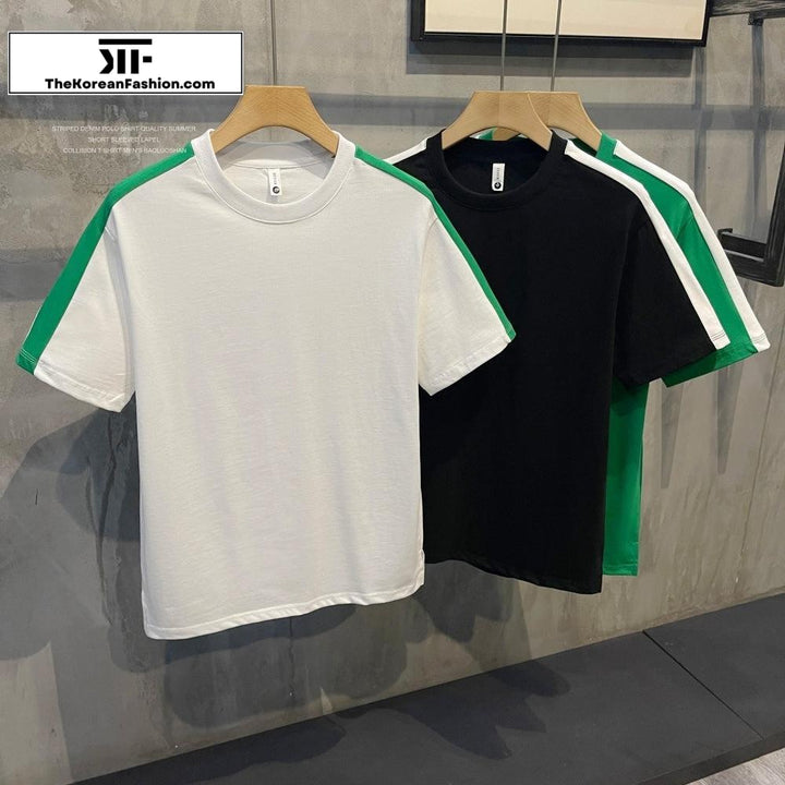 Side Stripe Short-sleeve T-shirt