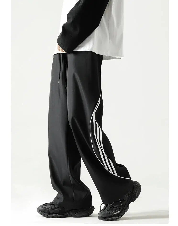 Side Striped Fit Athletic Pants