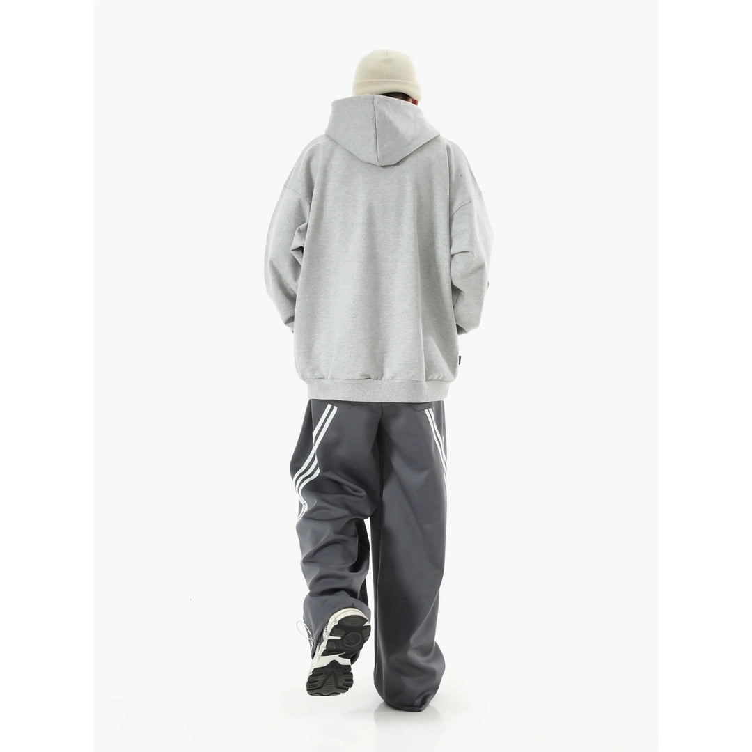 Side Striped Wide-Leg Sports Sweatpants