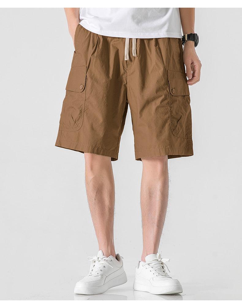 Silk Drawstring Tooling Shorts