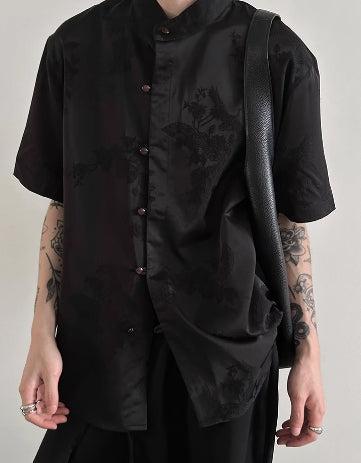 Silk Floral Pattern Shirt