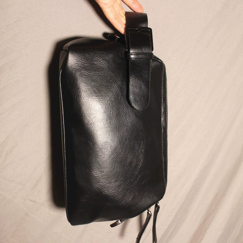 Sleek Leather Zip-Around Purse