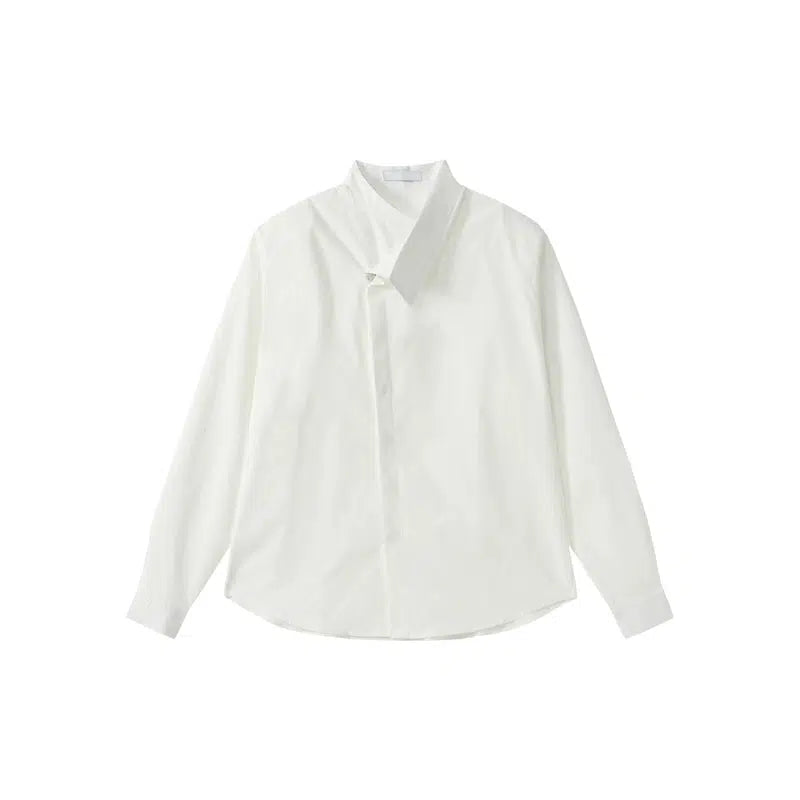 Sleek Long-Sleeve Button-Up Shirt