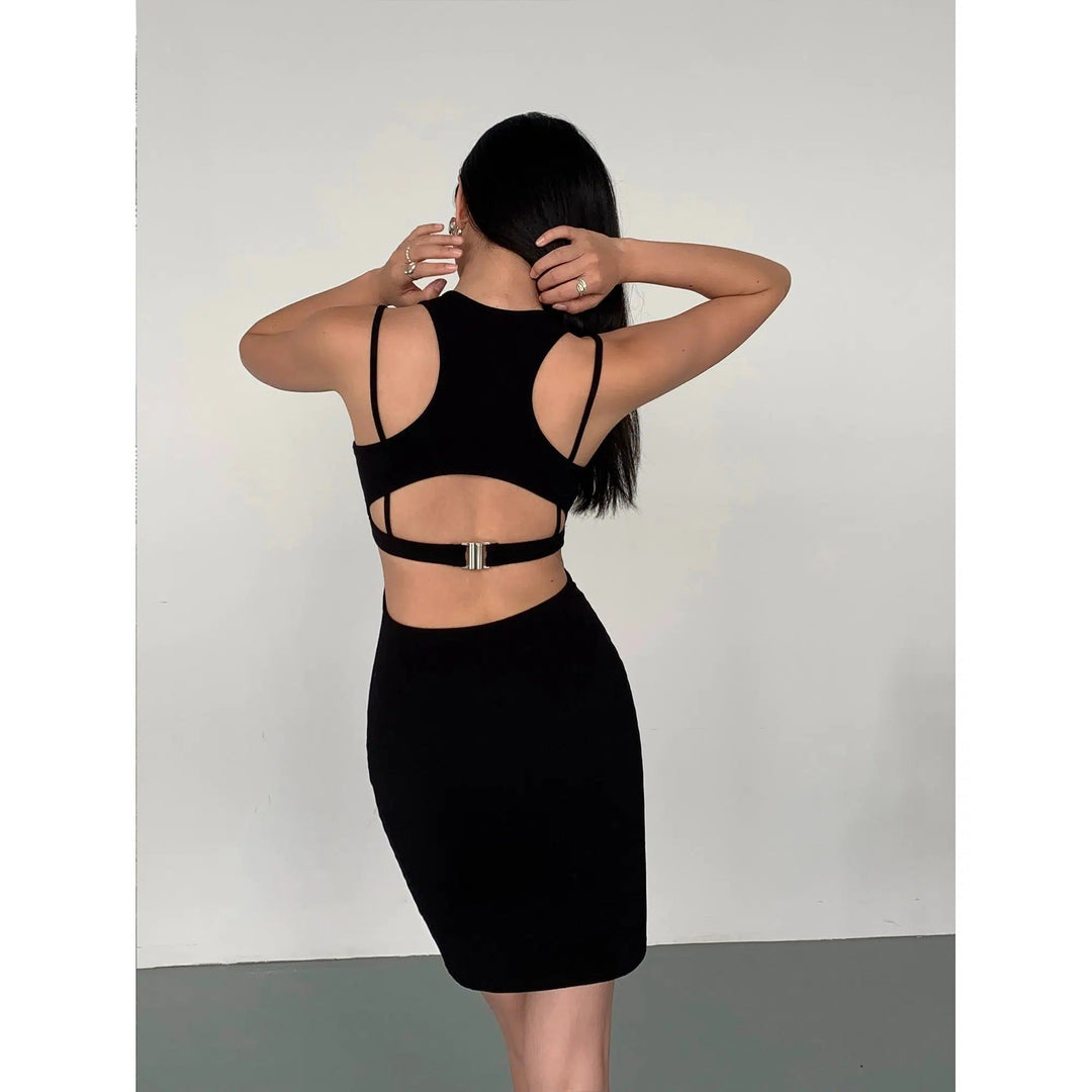 Sleeveless Backless Dress