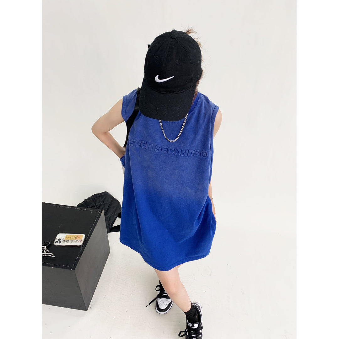 Sleeveless Embossed Logo Tank Top