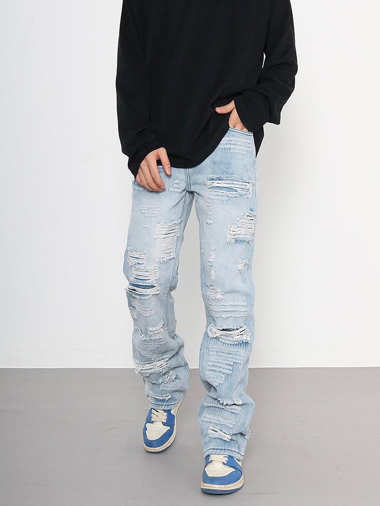 Slim Blue Ripped Jeans