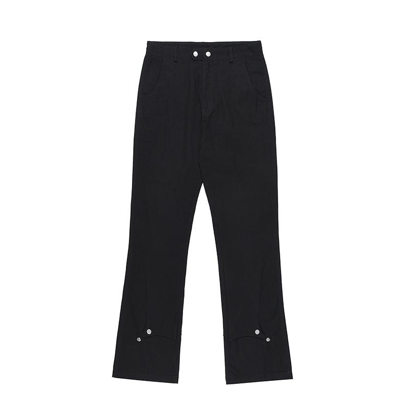 Slim Button Design Flared Pants