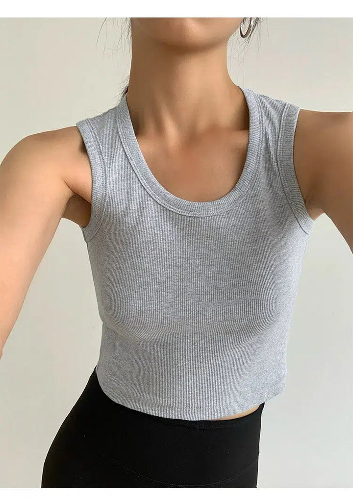 Slim Fit Cropped Tank Top