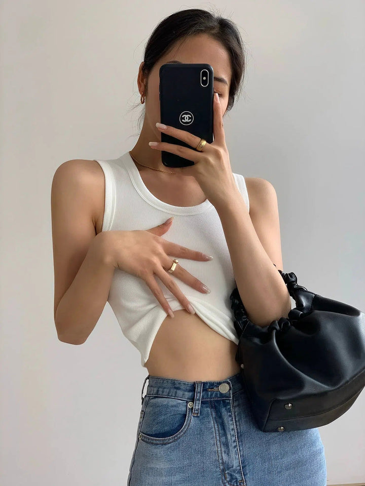 Slim Fit Cropped Tank Top