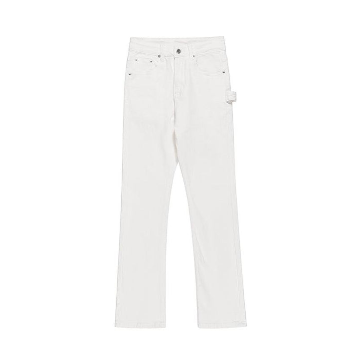 Slim Fit Denim Flared Pants