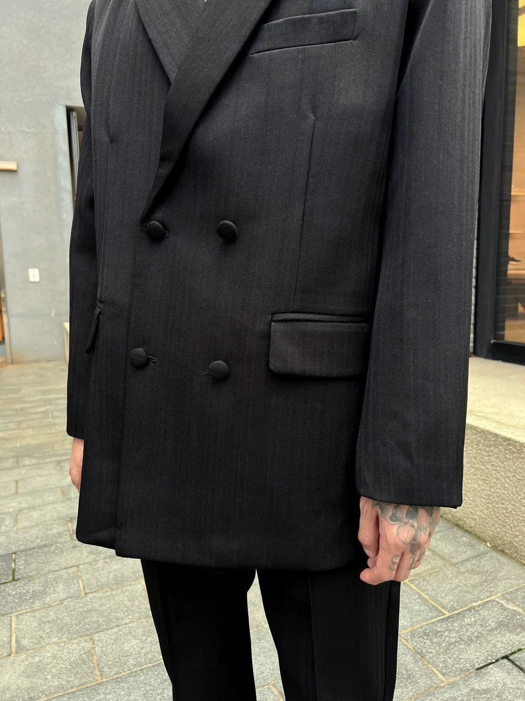 Slim Fit Double-breasted Suit