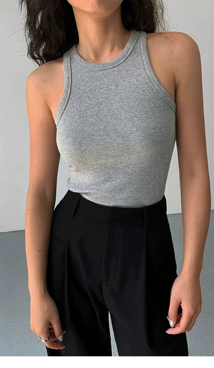 Slim Fit Knitted Tank Top