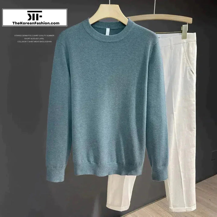 Slim Fit Soft Knitted Sheep Bottoming Sweater