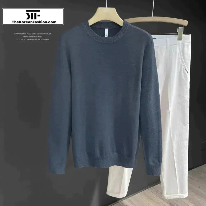 Slim Fit Soft Knitted Sheep Bottoming Sweater