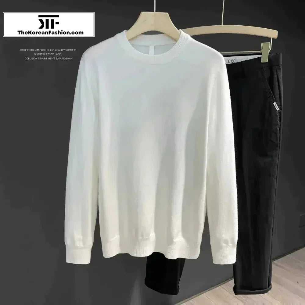 Slim Fit Soft Knitted Sheep Bottoming Sweater