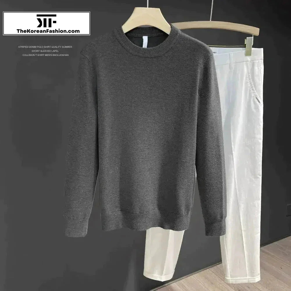 Slim Fit Soft Knitted Sheep Bottoming Sweater