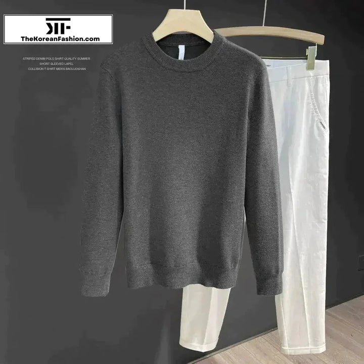 Slim Fit Soft Knitted Sheep Bottoming Sweater