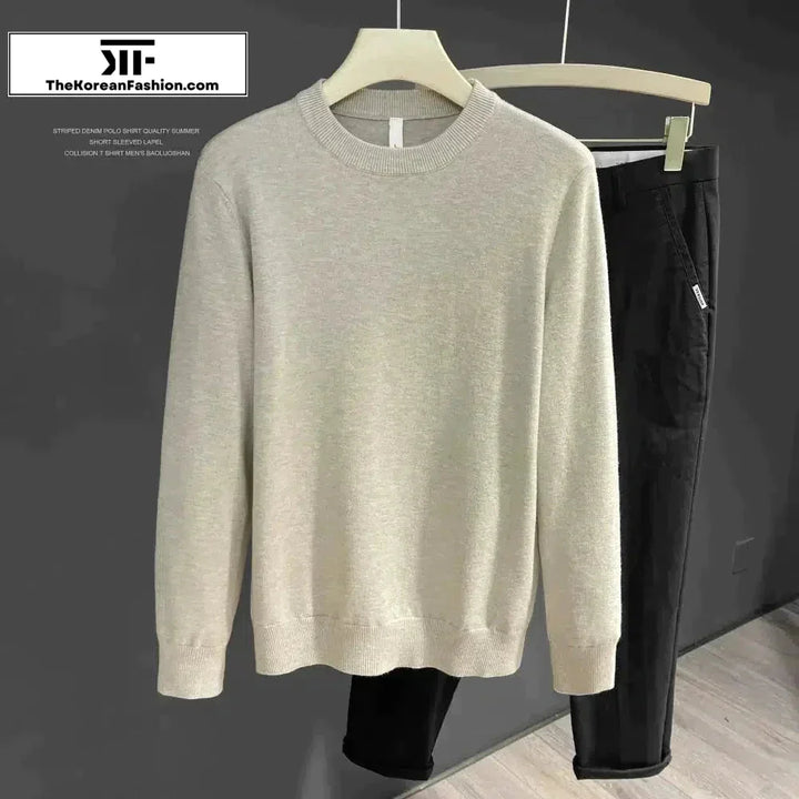 Slim Fit Soft Knitted Sheep Bottoming Sweater