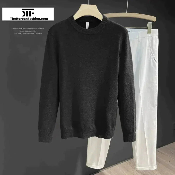 Slim Fit Soft Knitted Sheep Bottoming Sweater