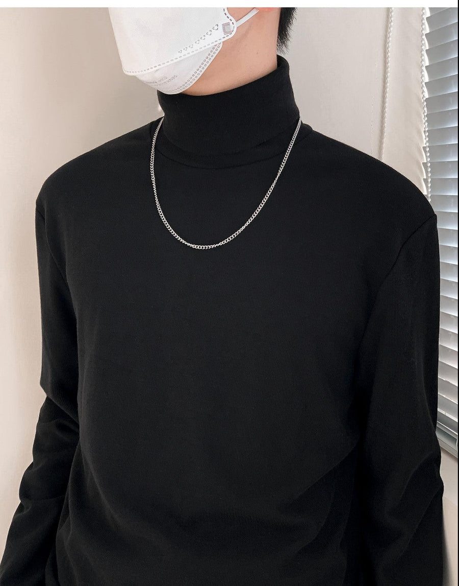 Slim Fit Turtleneck Bottoming Shirt