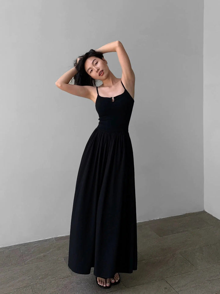 Slim Sleeveless Long Dress