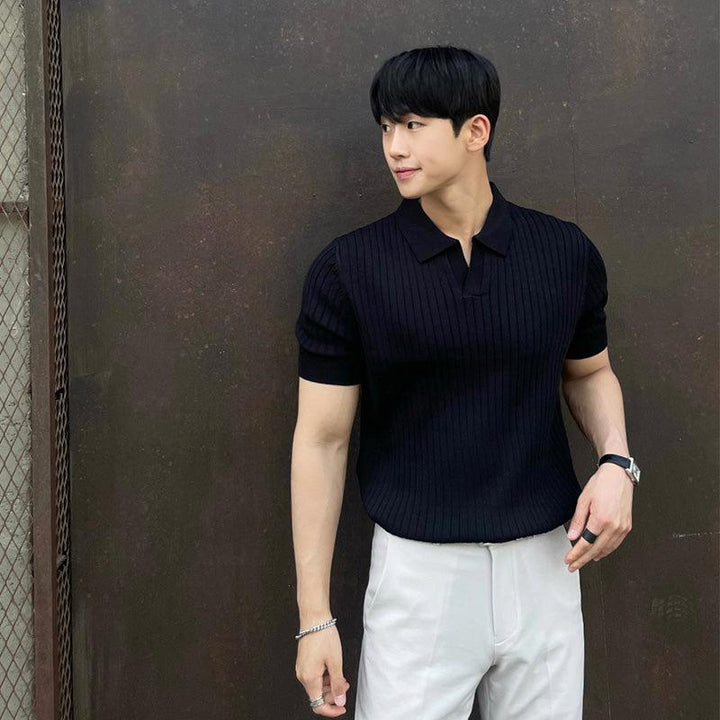 Slim-fit Knitted Polo Shirt