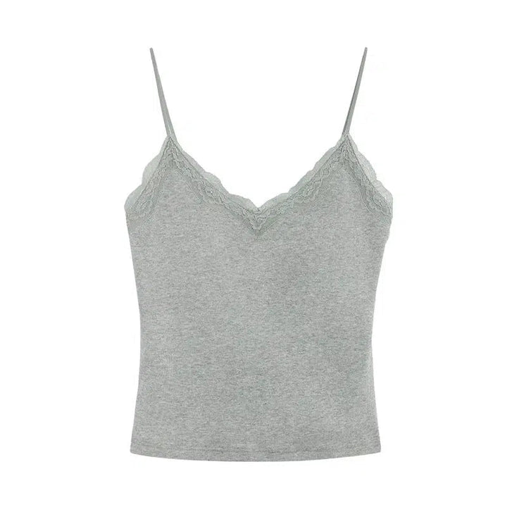 Slim-fit V-neck Tank Top