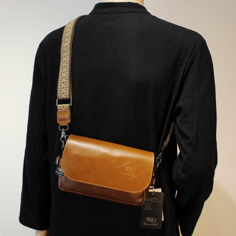 Small Leather Flap Diagonal Bag