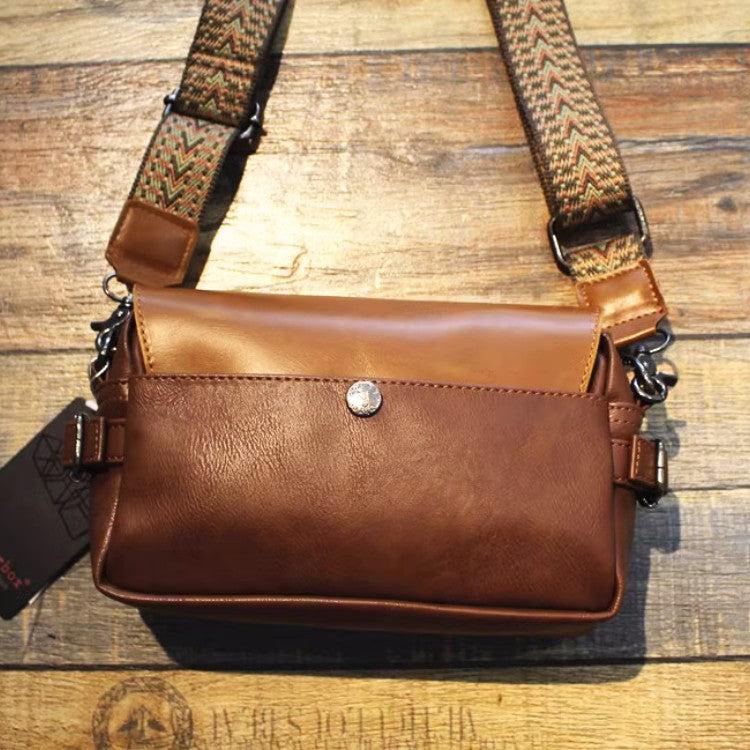 Small Leather Flap Diagonal Bag