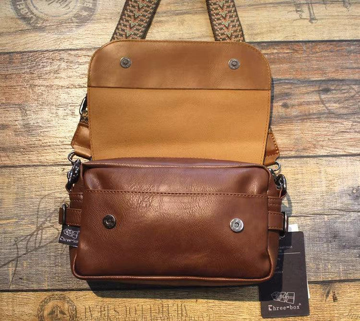 Small Leather Flap Diagonal Bag