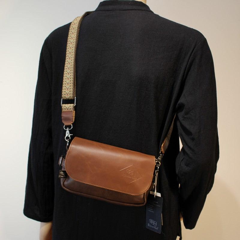 Small Leather Flap Diagonal Bag