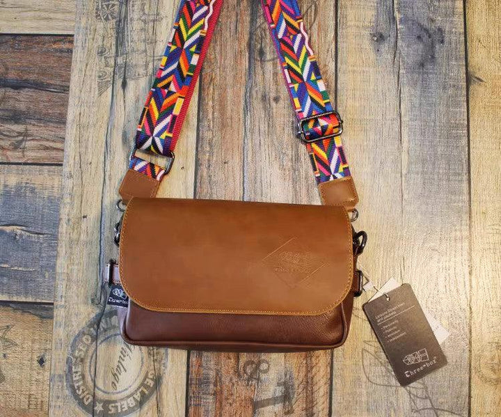 Small Leather Satchel Crossbody Bag