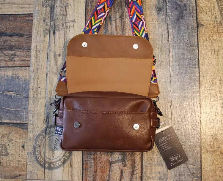 Small Leather Satchel Crossbody Bag