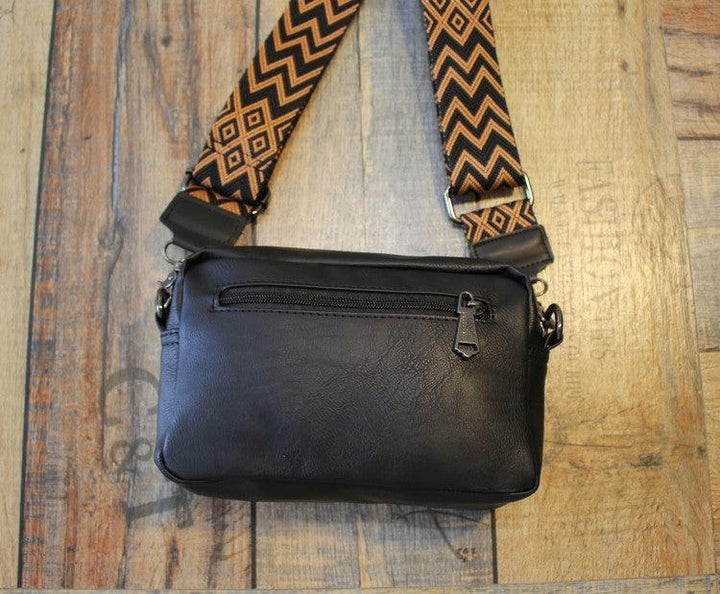 Small Leather Square Messenger Bag