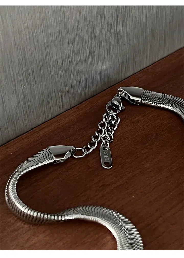 Snake Bone Stainless Steel Necklace