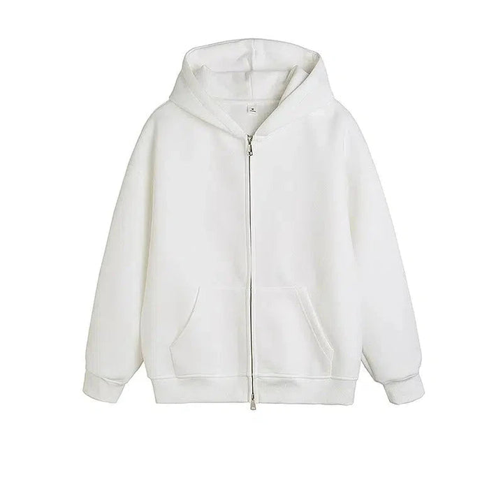 Solid Color Hooded Sweatshirt