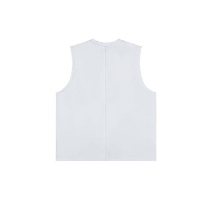 Solid Color Sleeveless Vest