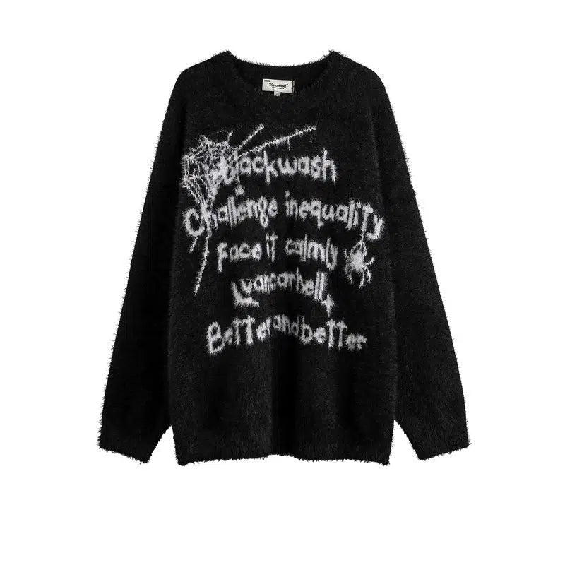 Spider Embroidered Sweater