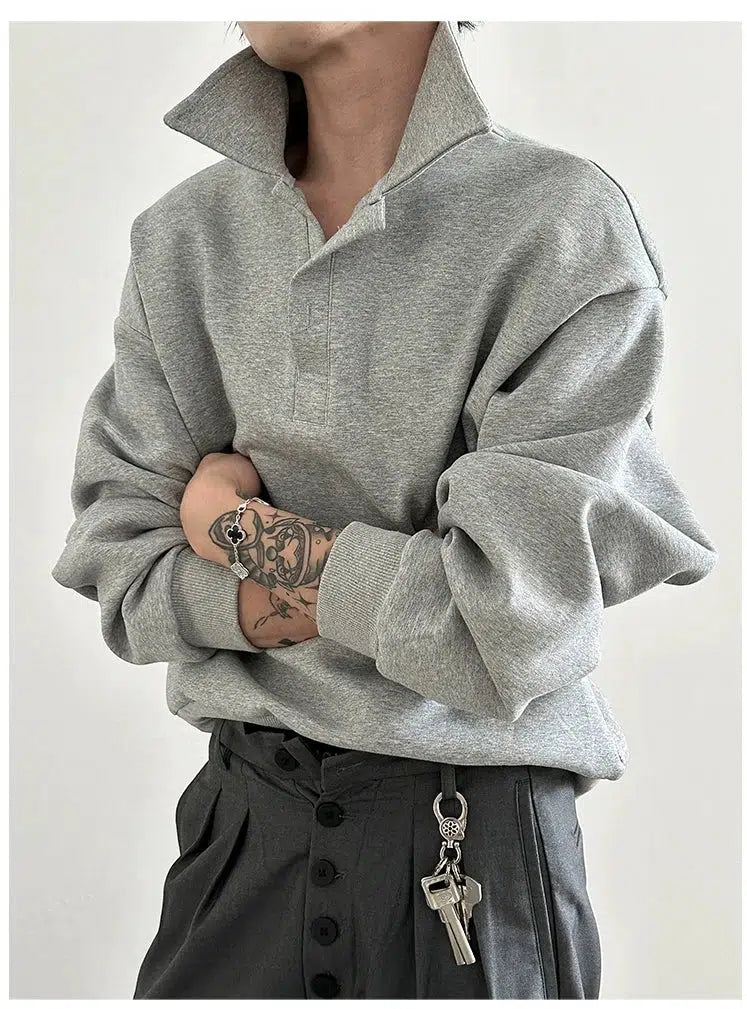 Square Neck Pullover Sweatshirt