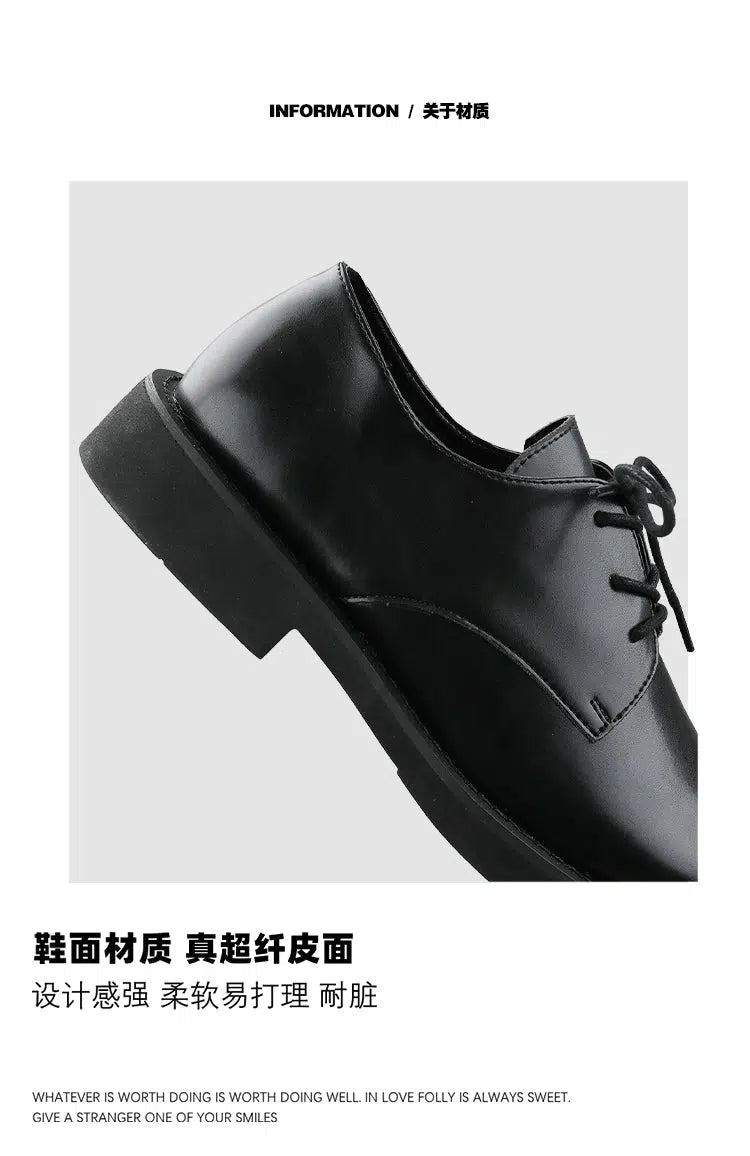 Square Toe Oxford Shoes