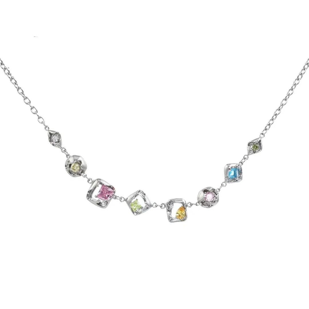 Square Zircon Necklace