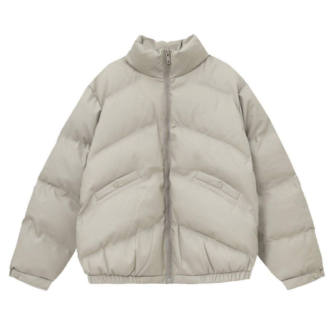 Stand Collar Cotton Thickened Down Jacket