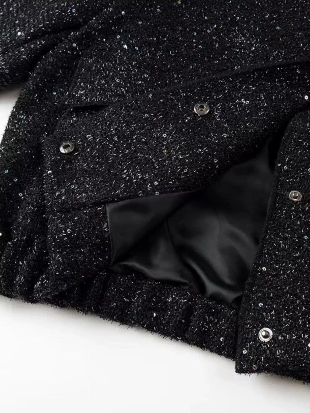 Stand Collar Speckled Coat