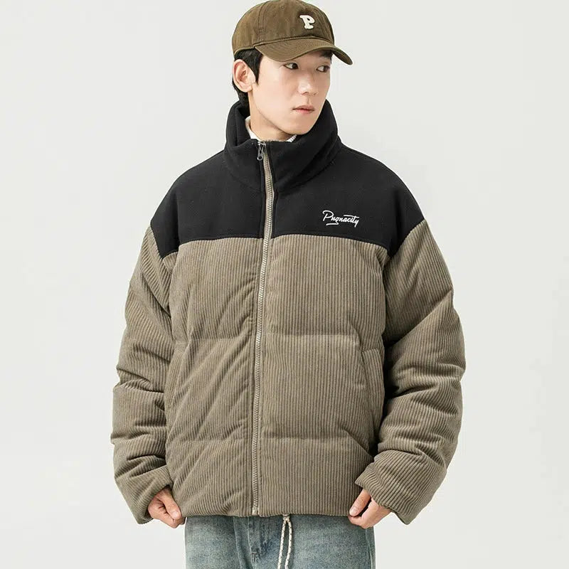 Stand-up Collar Puffer Jacket