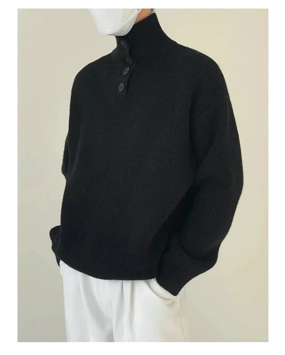 Stand-up Collar Thick Turtleneck Sweater