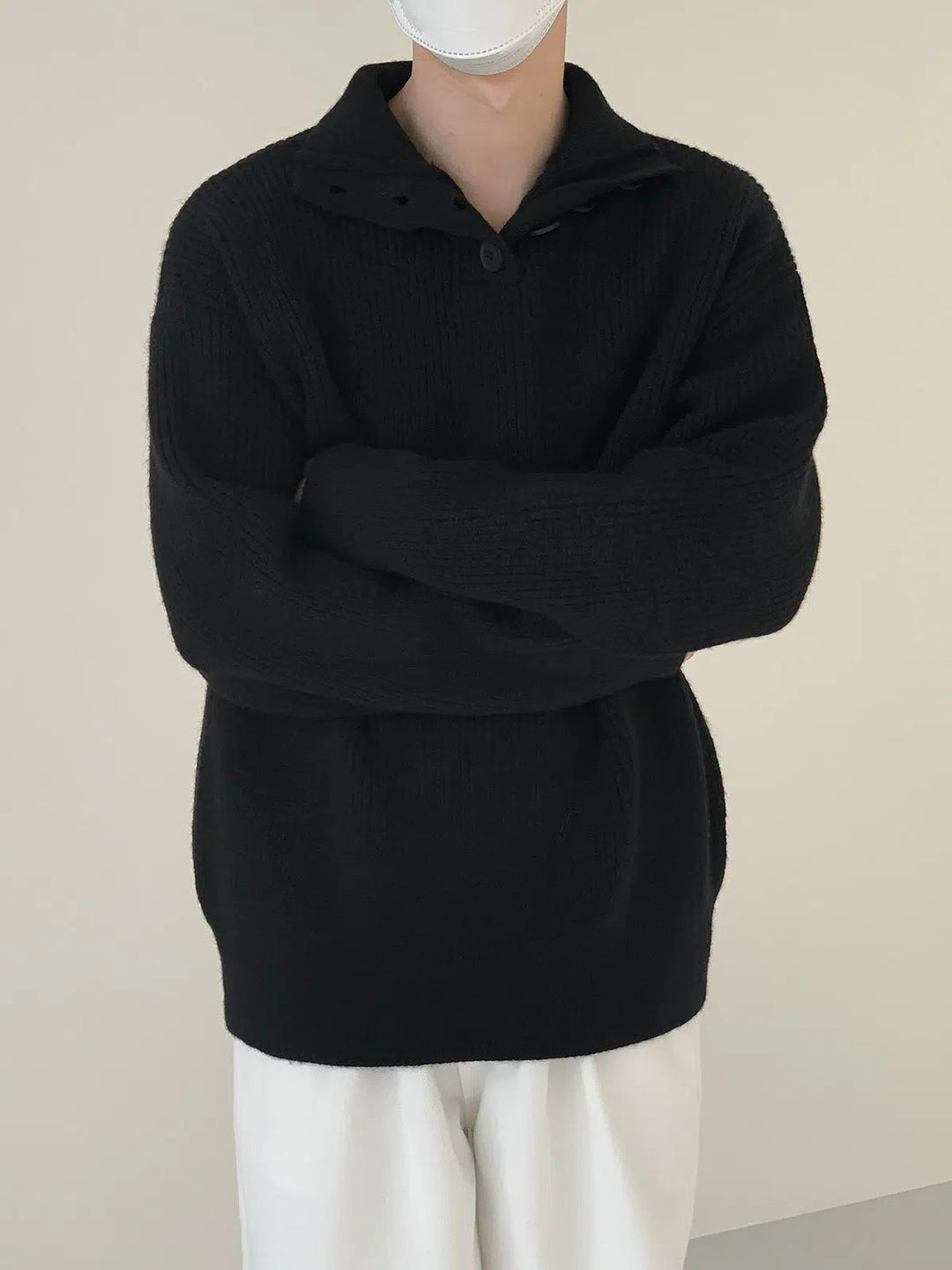 Stand-up Collar Thick Turtleneck Sweater