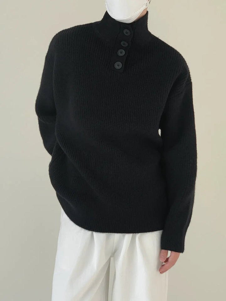 Stand-up Collar Thick Turtleneck Sweater