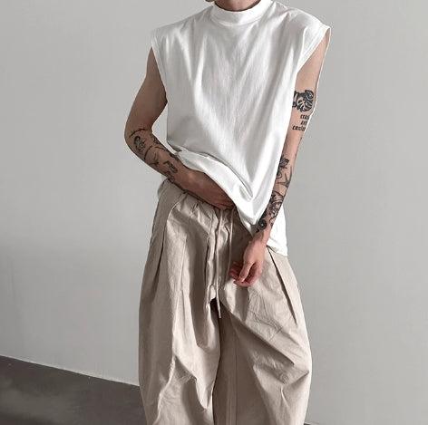 Stand-up Collar Vest Sleeveless Vest